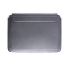 JCPal Ergo Multifunction Sleeve Stand for 13" MacBook / Laptop - Grey-Durable 3mm Saddle Brown PU Leather