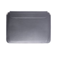 JCPal Ergo Multifunction Sleeve Stand for 13" MacBook / Laptop - Grey-Durable 3mm Saddle Brown PU Leather