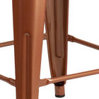 Flash Furniture Commercial Grade 24" High Backless Copper Indoor-Outdoor Counter Height Stool-Backless Design