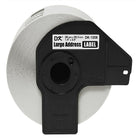 Brother 1.4" x 3.5" (38 mm x 90.3 mm) Large Address Paper Labels (400 Labels), DK1208-Black on white