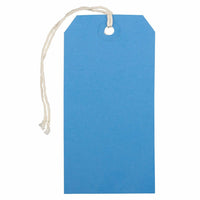 Jam Paper Gift Tags with String - Medium - 4 3/4" x 2 3/8" - Blue - 1000 Pack-Color: Blue