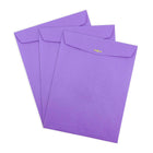 JAM Paper 9 x 12 Open End Catalog Envelopes with Clasp Closure, Brite Hue Violet Purple Recycled, 100 Pack (900906767)-Opening: open end