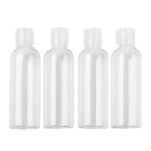 Habitu Travel Bottles with Pouch - Clear - 100ml - 4 Pack-100 ml