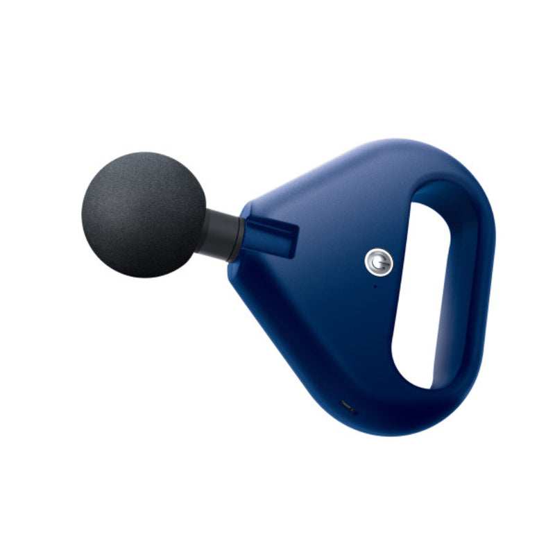 Lomi Mini Cordless Percussion Gun Massager - 3 Interchangeable Heads - Blue  | staples.ca