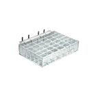 Azar Displays 36 Large Compartment Cosmetic Tray for Pegboard or Slatwall, 2 Pack (225529)-Counter top displays