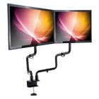 Allsop Dual Monitor Motion-Adjustable Arm - Black-VESA compatible