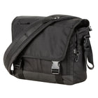 General Supply Goods + Co Messenger Bag - Black-Adjustable padded shoulder strap with zippered card pocket