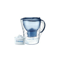 Aquavero 14-Cup Water Filtration Pitcher - Everest Blue-Filter Exchange Indicator: Conveniently shows when to change filter cartridge