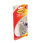 Command Traditional 3 lb Hook - Medium - Brushed Nickel-Damage-free hanging