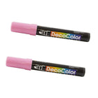 Marvy Uchida Chisel-Tip Acrylic Paint Marker - Bubblegum Pink - 2 Pack-Colour: Colour: Bubblegum