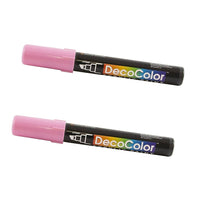 Marvy Uchida Chisel-Tip Acrylic Paint Marker - Bubblegum Pink - 2 Pack-Colour: Colour: Bubblegum