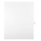 Mark Maker Legal Exhibit Index Tab White Single Tabs, 1/15th Cut, Letter Size, No Holes, Number 9, 25 Pack-White Single Tabs, 1/15th Cut