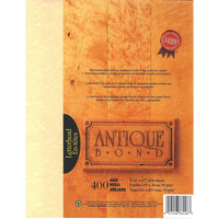 St. James Antique Bond Paper, Aged, 24 lb, 8 1/2" x 11", 400 Pack-Premium quality 24 lb bond, antique parchment finish