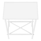 Monarch Specialties 2079 Accent Table - 24"H /White/White Metal-9