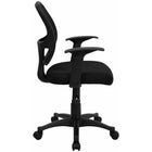 Nicer Furniture Mid-Back Black Mesh Computer Chair -Nylon base provides for extra durability and resistance