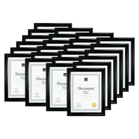 kieragrace Embassy Document Frame - 8.5 x 11" - Black - 24 Pack-black finish
