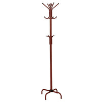 Monarch Specialties 2008 Coat Rack - Red Metal-Bright red metal coat rack enhances your home with excellent functionality