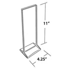 Azar Displays Vertical Top Load Acrylic Sign Holder, 10 Pack (142745)-Clear Acrylic