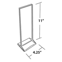 Azar Displays Vertical Top Load Acrylic Sign Holder, 10 Pack (142745)-Clear Acrylic