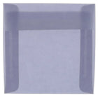 JAM Paper 5.5 x 5.5 Square Envelopes, Wisteria Purple Translucent Vellum, 50 Pack (PACV504I)-Wisteria purple translucent envelope