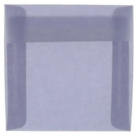 JAM Paper 5.5 x 5.5 Square Envelopes, Wisteria Purple Translucent Vellum, 50 Pack (PACV504I)-Wisteria purple translucent envelope