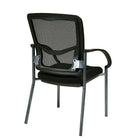 Pro-Line ProGrid Back Visitors Chair, Black-Titanium Finish Legs