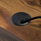 Sauder 59"W Clifford Place L-Desk - Grand Walnut- Solid wood feet for long lasting durability
