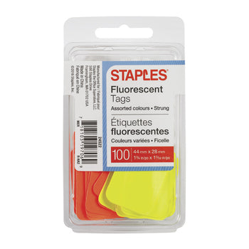 Staples Retail Marking and Pricing Tags with String - 1-3/4" x 1-3/32 ...