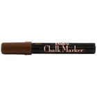 Marvy Uchida Broad-Point Liquid Chalk Markers - Erasable - Dustless - Brown - 2 Pack-Quantity: 2 per pack