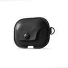 Twelve South Leather AirSnap Pro for AirPods Pro - Black-Incorporated metal clip keeps AirSnap attached to your bag or backpack.