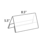 Azar Displays Two Sided Nameplate, 10 Pack (192812)-Nameplate
