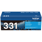 Brother TN331 Standard-Yield Cyan Toner Cartridge-Cyan toner produces vivid, colourful documents