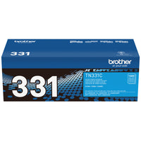 Brother TN331 Standard-Yield Cyan Toner Cartridge-Cyan toner produces vivid, colourful documents