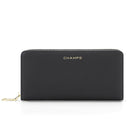 Champs RFID Zip-Around Wallet -  Black-Removable wristlet