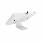 CTA Digital VESA Compatible Curved Stand and Wall Mount for Paragon Tablet Enclosures - White-Suitable for Contact-Free Transactions