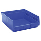 Quantum Storage Systems Shelf Bins, 11-1/8" W x 4" H x 11-5/8" D, Blue, 30 Lbs. Capacity - 12 Pack-Capacity: 30 lbs.