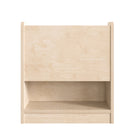 Flash Furniture Bright Beginnings Commercial Grade Modular Wooden Classroom 4 Tier Book Display Shelf - Natural-Rounded Edges Prevent Abrasions from Accidental Contact