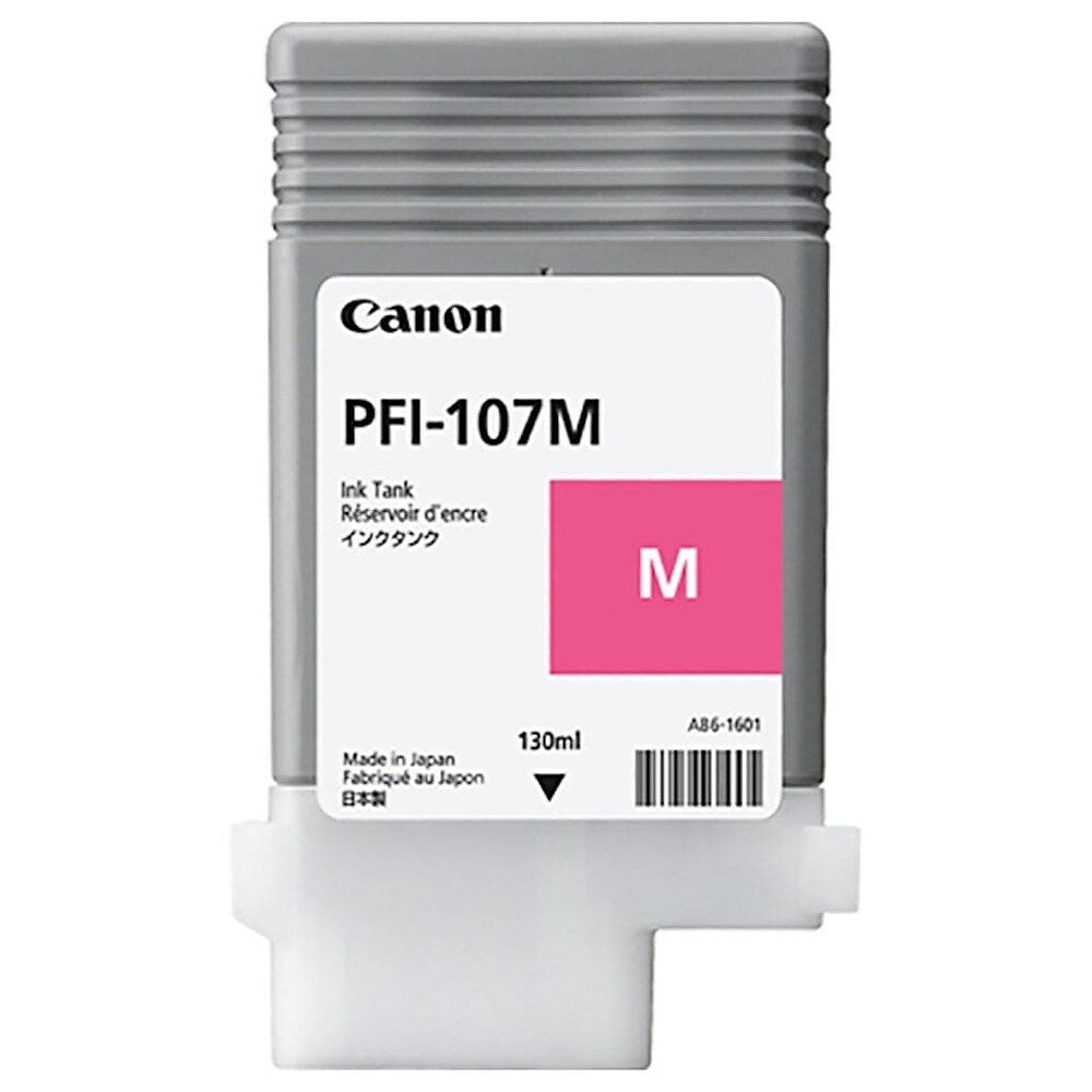 Canon PFI-107 Magenta Ink Cartridge, 130 ml | staples.ca