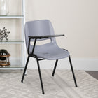 Flash Furniture Grey Ergonomic Shell Chair with Right Handed Flip-Up Tablet Arm-Some Assembly Required: attach tablet arm with 2 screws