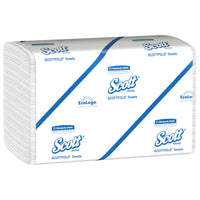 Scott Pro Scottfold Multifold Paper Towels - 7.8" x 12.4" sheets - with Absorbency Pockets - White - 25 Pack-175 Sheets/Pack