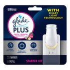 Glade PlugIns Scented Oil Plus Air Freshener Starter Kit - Exotic Tropical Blossoms -The only smart plug-in designed with smart light technology for minimum waste of electricity and fragrance