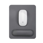 General Supply Goods + Co Vegan Leather Mousepad with Magnetic Wrist Rest - Gravity Grey-Thin profile