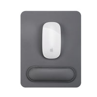 General Supply Goods + Co Vegan Leather Mousepad with Magnetic Wrist Rest - Gravity Grey-Thin profile