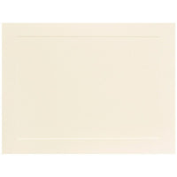 JAM Paper A7 Blank Note Cards, 5.13" x 7", Ivory Panel, 50 Pack (98040i)-Black ivory panel note cards