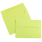 JAM Paper 4bar A1 Envelopes, 3.63 x 5 1/8, Brite Hue Ultra Lime Green, 250 Pack (155438H)-Pack includes 250 envelopes