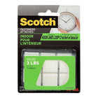 Scotch Indoor Fasteners Squares, 7/8" x 7/8", White, 12 Pack-Alternative closure to zippers, snaps and hooks