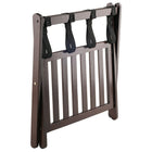 Winsome Wood Remy Luggage Rack with Shelf, Cappuccino (40436)-Cappuccino  Finish