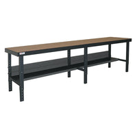 Valleycraft Vari-Tuff Ergonomic Workbenches, 120"W x 34"D (F87873A7)-120"W x