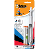BIC 4 Colour 3 + 1 Pen and Mechanical Pencil-Retractable Ball Point