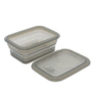 Minimal Silicone Food Storage Container - Grey - 860ml - Set of 2-Freezer, dishwasher, microwave and oven safe